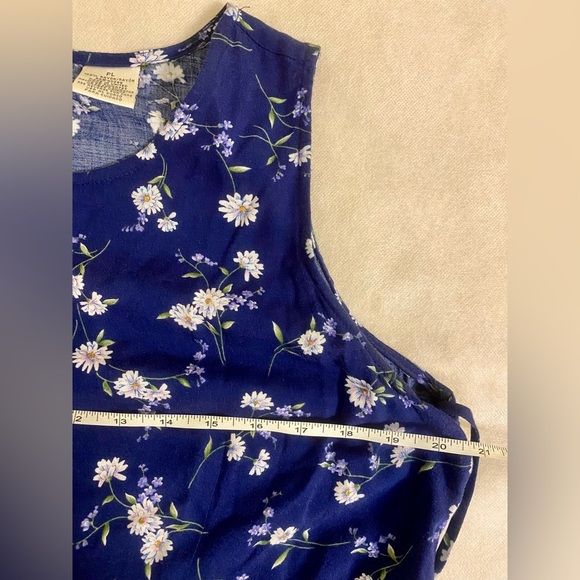 Erika Blue Short Sleeve Crew Neck Maxi Sundress - Picture 6 of 7